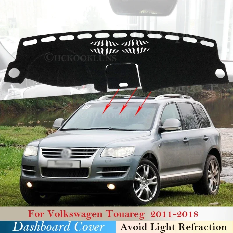 

Dashboard Cover Protective Pad for VW Volkswagen Touareg 7P 2011~2018 Car Accessories Dash Board Sunshade Carpet 2015 2016 2017