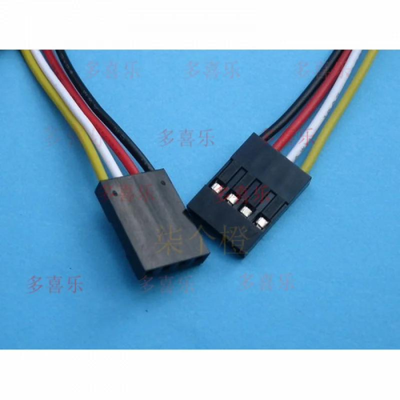WW    100 pcs Pitch 2.54mm 4 Pin  for   26AWG Jumper Wire Female to Female 4 Color 30cm 300mm