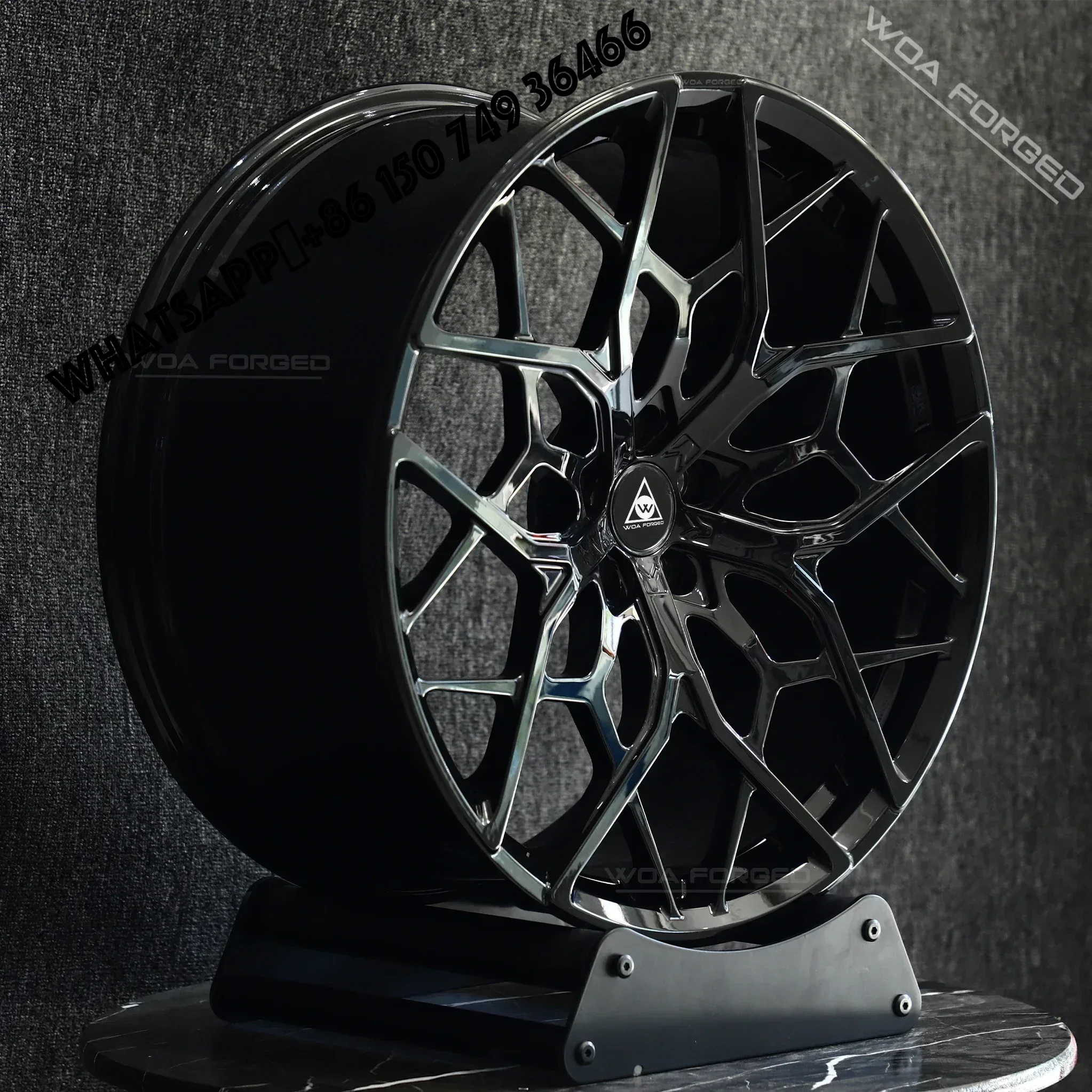 

6061-T6 High Bright Black Car Rims High Quality 5x112 5x114.3 5x120 Aluminum Alloy 16 17 18 19 20 21 22 Car Forged Wheel