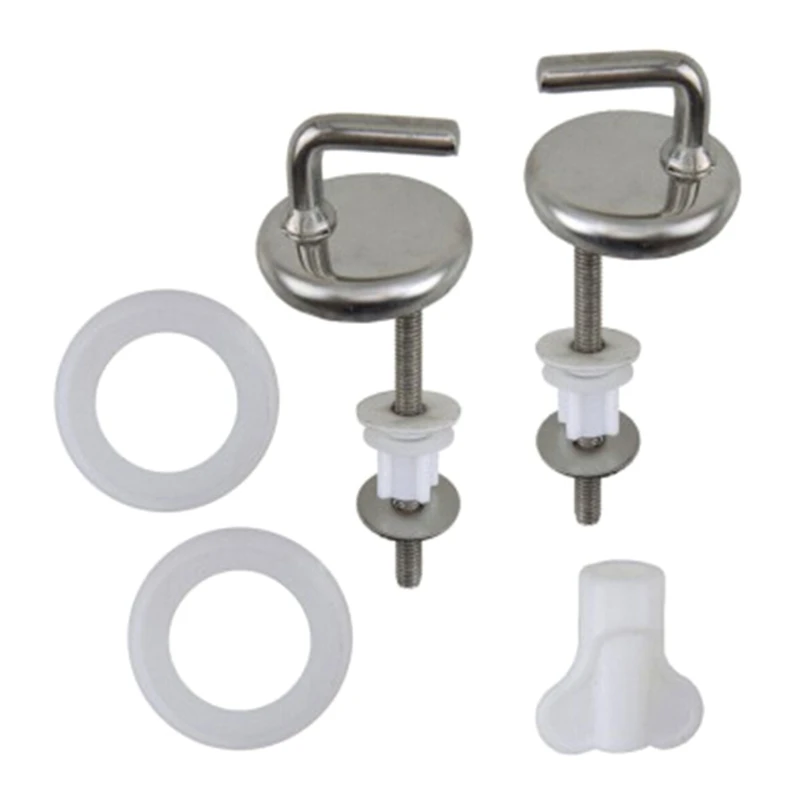 Bathroom Toilet Replacement Set Hardware Set Toliet Hinges/Screws Quick Fixing