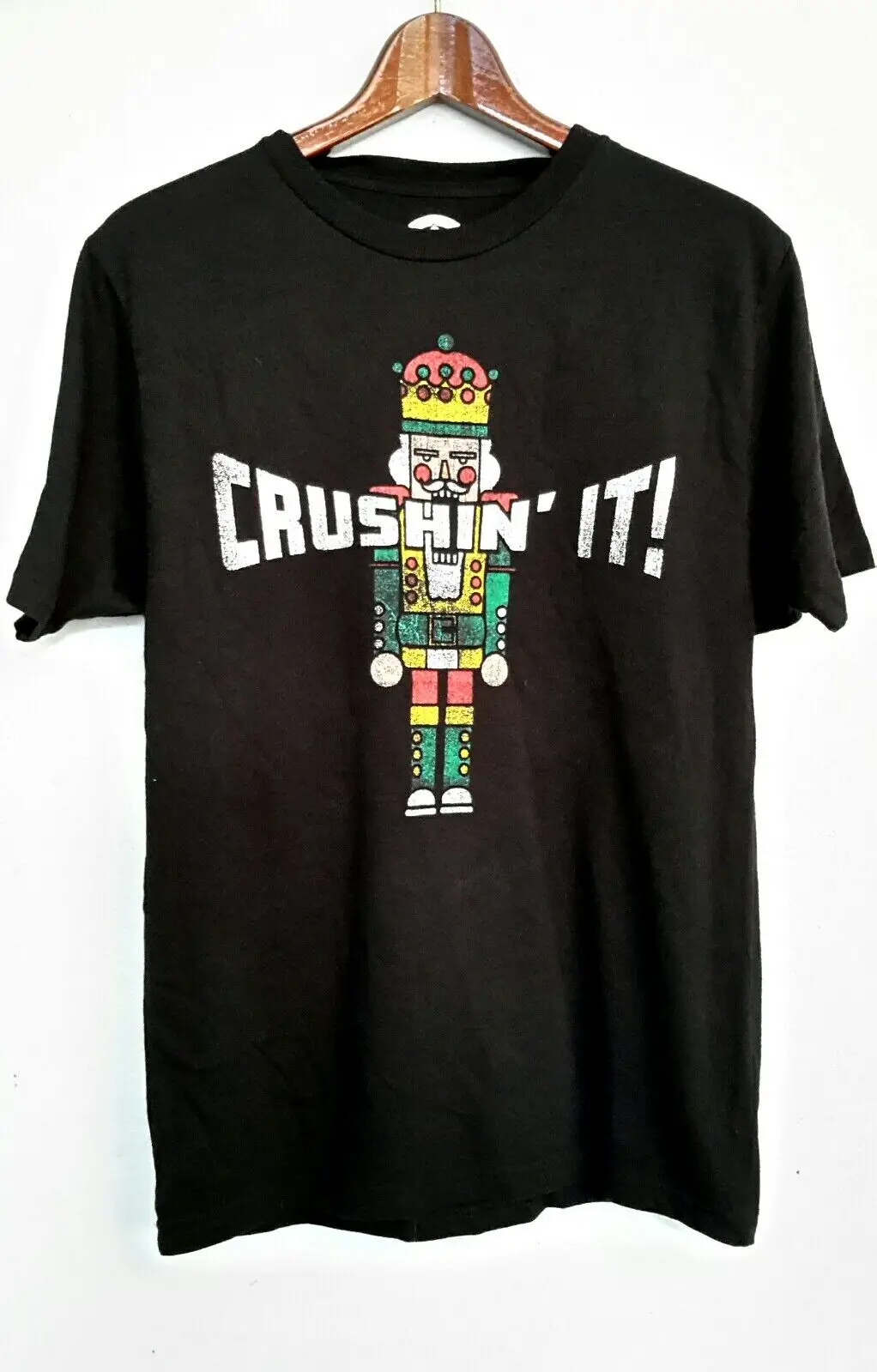 Nutcracker Crushin' It Holiday Time Men'S T Shirt Size S 34 36 Christmas Wear