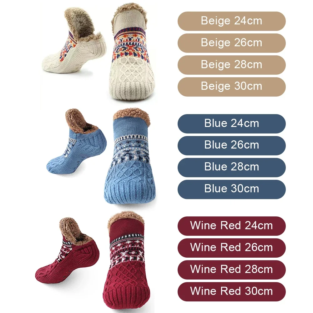 Dicke thermische rutschfeste Socken für Männer/Frauen – warme Winter-Ski-Fußball-Hausschuhe, Weihnachtsgeschenk – Detail 5