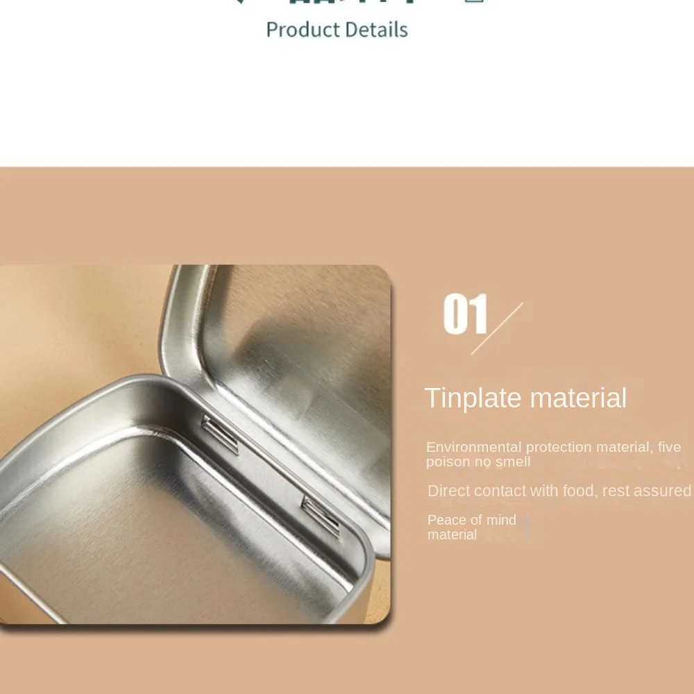 Fashion Iron Photo Storage Box Cute with Cover Tinplate Box Dustproof 95*60*20mm Photo Keeper Cases Hair Clips