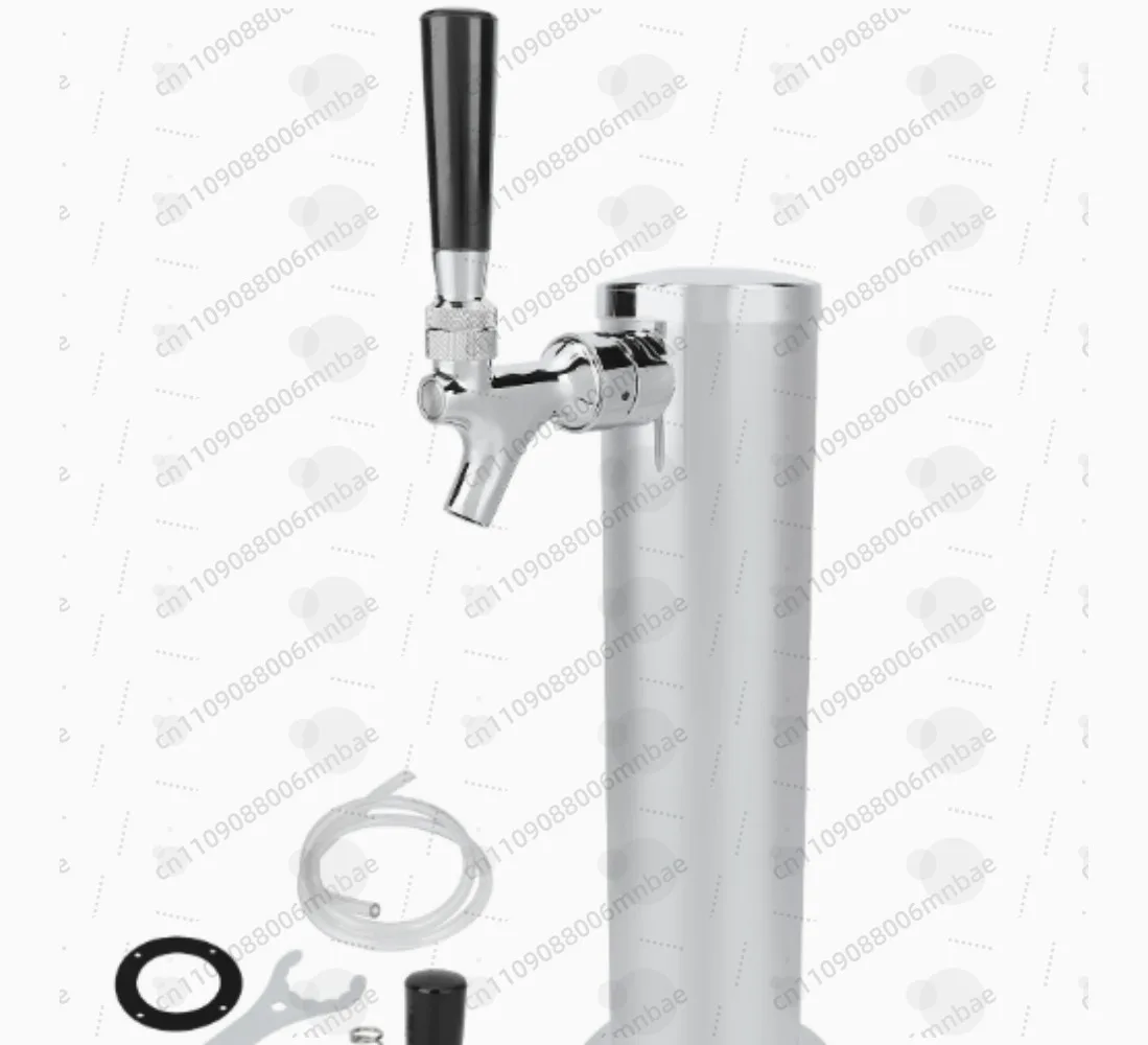 

Beer Tower, Single Faucet Beer Kegerator Dispenser, 3-Inch Column Homebrew Draft Beer Dispensing, with Complete Installation Kit