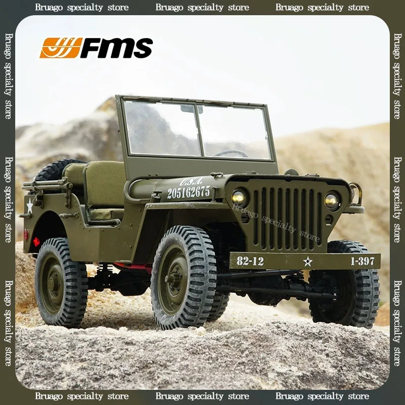 1: 6 Fms Climber Simulation Willis Large-Scale Remote Control Car Off-Road Climbing Four-Wheel Drive Electric Model Toy Car Gift