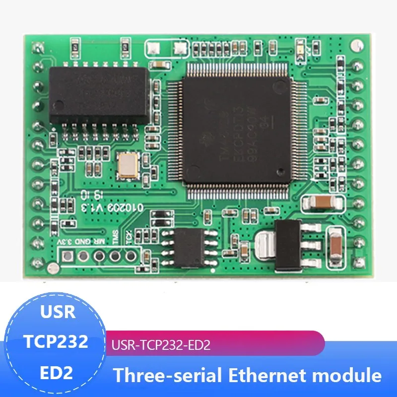 

USR-TCP232-ED2 Triple Serial Device Server, UART TTL to Ethernet/TCP IP Module Converter Support D2D Forwarding