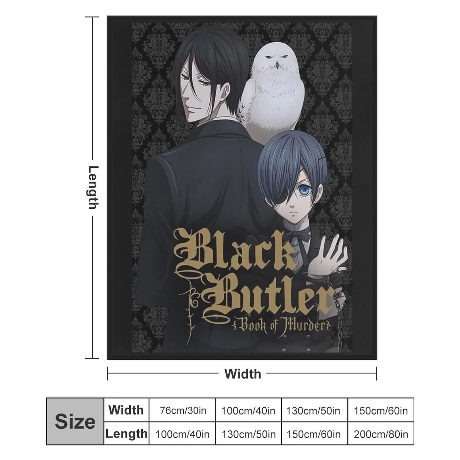 black butler black Throw Blanket Luxury St Flannel Blankets