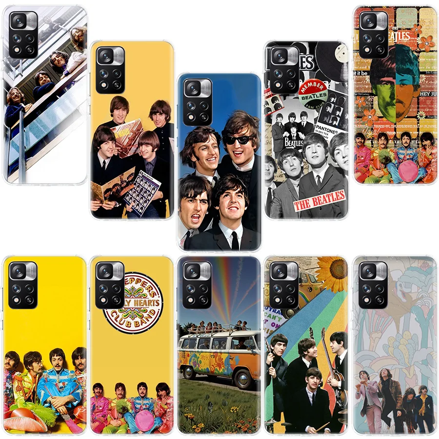 Capa de Celular Transparente TPU Pretty S-Beatles-B para Redmi Note 13 12 Pro Plus 14 15 Pro 5G 11 11T 11E 11S 10 Pro 10S 9 9S