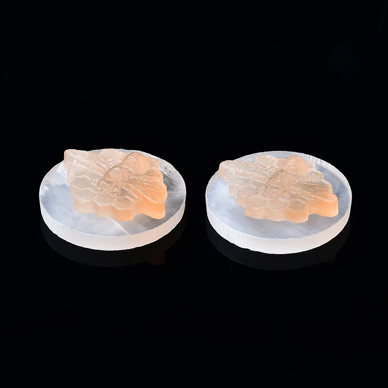 1pc Natural Crystal Selenite Yellow Bee Statue Raw Crystals Hand Carved Healing Polished Gypsum Home Decor Fengshui Collect Gift