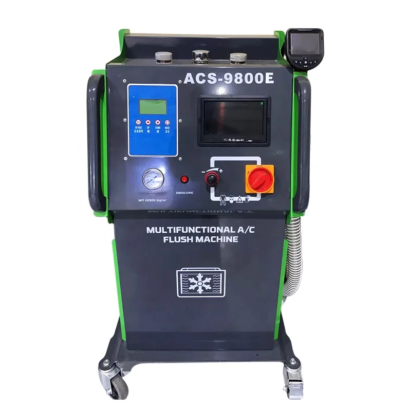 ACS-9800E Car Air Conditioner Evaporator Cleaning Machine Car A/C System Flushing Machine with Endoscope