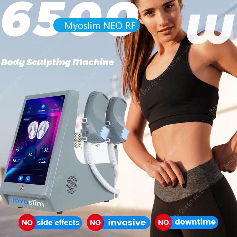 

2025 Myoslim Machine 6500w 15 Tesla Muscle Body Sculpting Hiemt 4 Handle RF And EMS Pelvic Stimulation Pad Optional