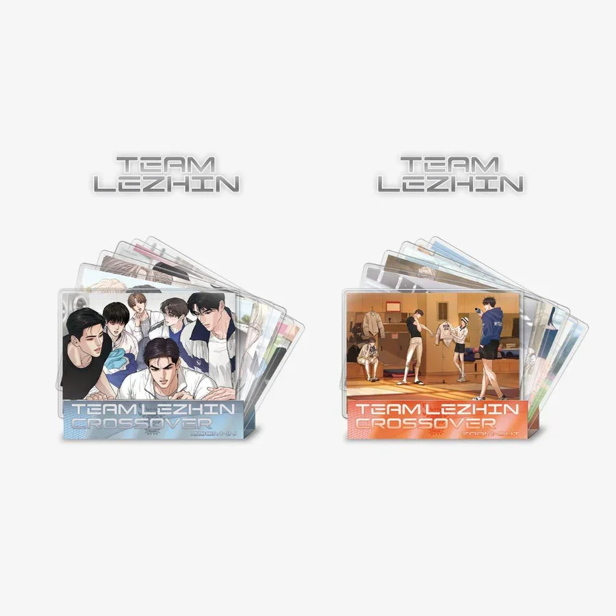 [Official Original]2024 In Stock Team Lezhin Crossover Athletes' Village Acrylic Card Set Orginal Merchandise 93x66mm