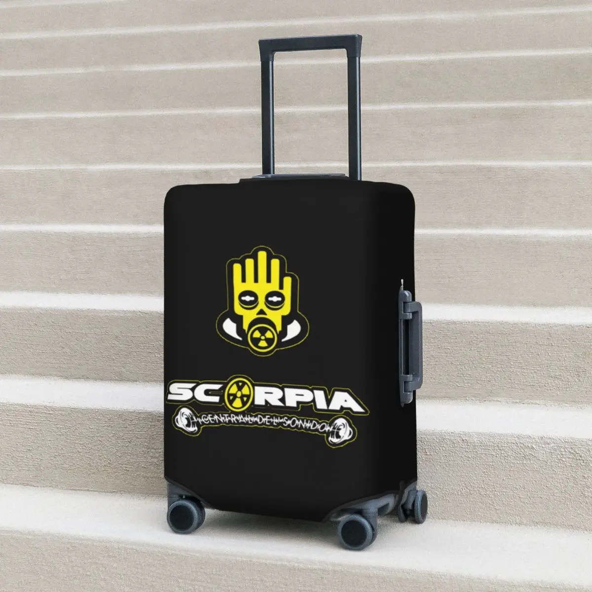 

Scorpia - Central Del Sonido Suitcase Cover Protection Elastic Travel Luggage Protector Covers for 18-32 Inch