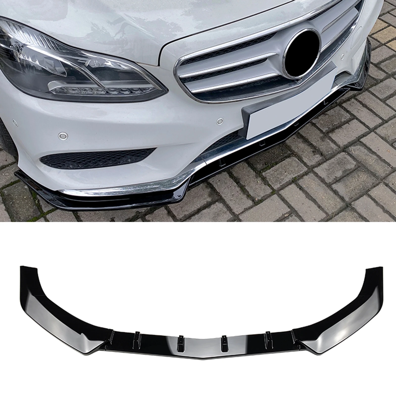 

Car Front Bumper Spoiler Lip Lower Flare Splitter Blade Trim For Mercedes Benz E Class W212 Sport S212 2013 2014 2015