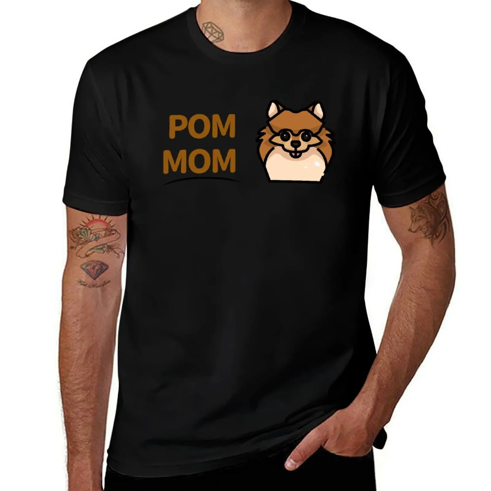 Pomeranian Mom Design T-Shirt Plus Size Loose Fit T-Shirt