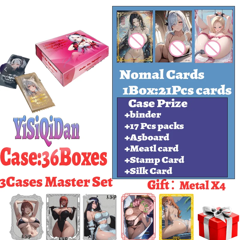 

Wholesale 2025 Newest Under The Nightgown Yisiqidan Goddess Card Collection Booster Box Doujin Toys Artboard Gift