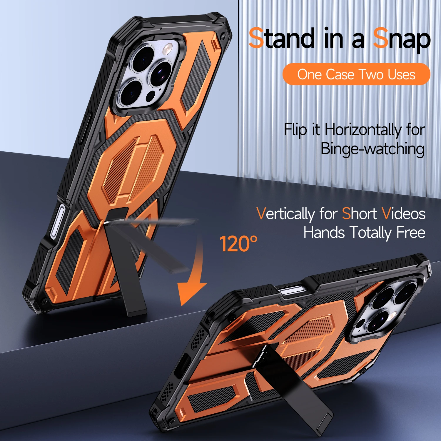 Armor Case For iphone 18 17 Pr - Magnetic Charging Stand ulasan dan harga