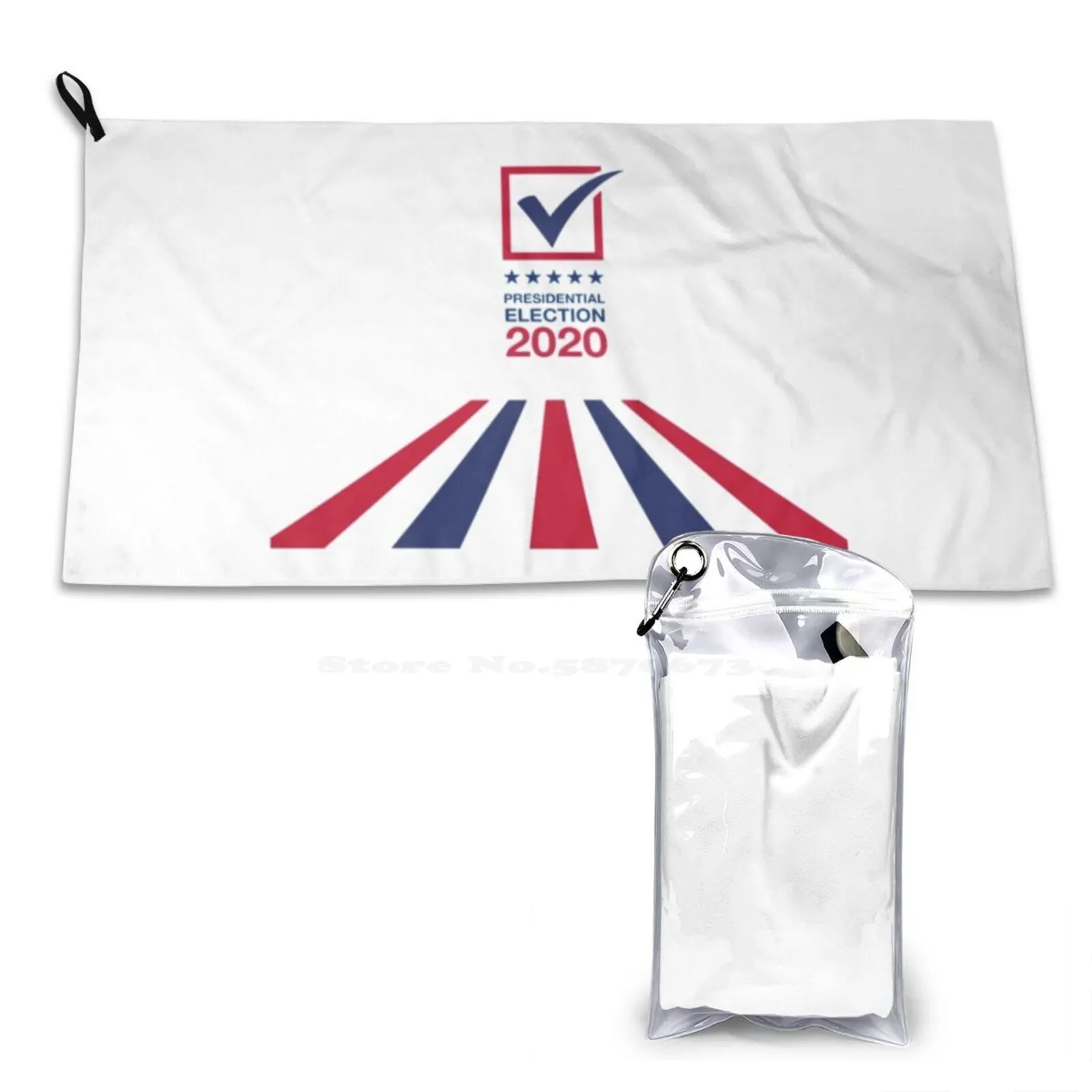 Presidential Election 2020 T-Shirt Sport Towels Outdoor Hiking Cycling Swimming Voted Die Get Out The Us Elections Right To