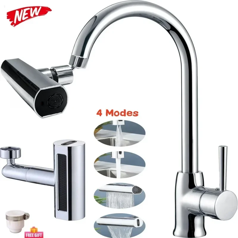 Kitchen Faucet Extender Waterfall Stream Sprayer Head Bubbler Filter Diffuser Water Saving Nozzle Connector Mixer Tap Accessorie