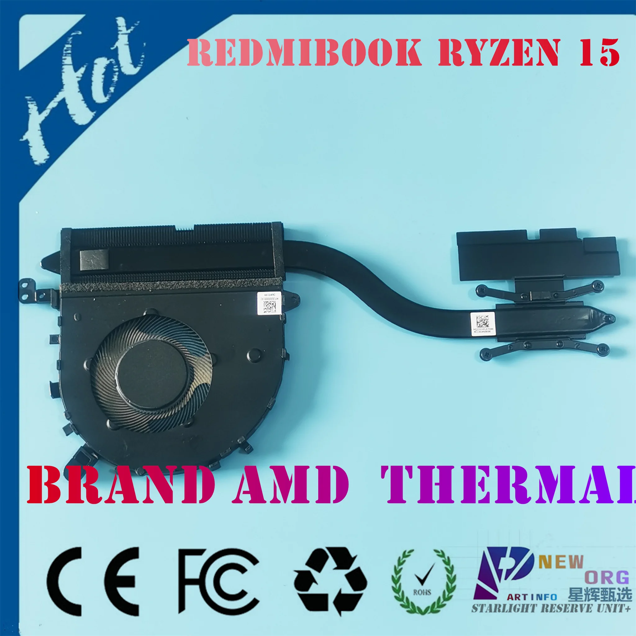 Laptop Heatsink model For XIAOMI REDMIBOOK pro15 Ryzen15 XMA2015  Series laptop Of AMD Ryzen APU heatsink cooling or fan