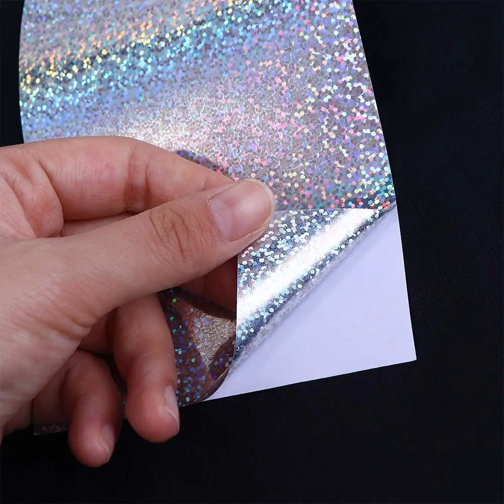 Silver Holographic Waterproof Adhesive Sticker Bait Sticker Fishing Lure Stickers Fishing Lure Refit Fishing Lure Tape