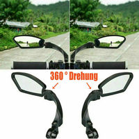 2pcs Motorcycle Bicycle Bike Cycle Handlebar Rear View Mirrors Rearview Rectangle Back Mirror