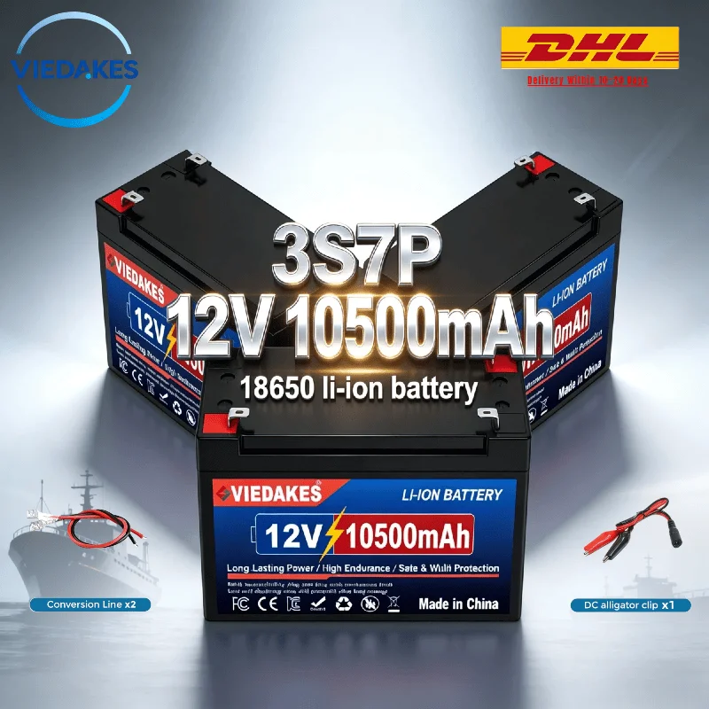 

Литий-ионный аккумулятор 12В 10500мАч, 3S7P 18650, 100% реальная емкость, сертифицирован CE, для активного отдыха на природе