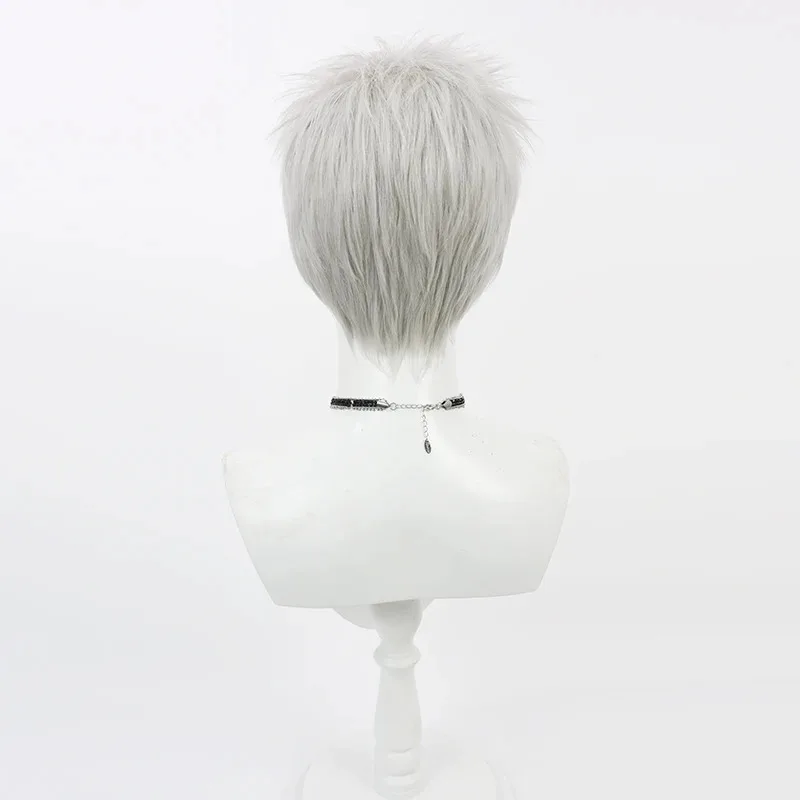 Anime PERSONA3 Shin Megami Tensei: 페르소나 3 사나다 아키히코 코스프레 가발 내열성 합성 파티 + 가발 모자