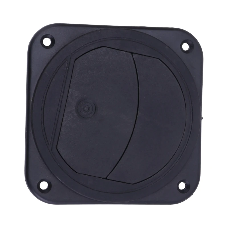 75mm Parking Heater Air Vent with Rotating Directional Louvers, Removable Square Front Panel and Corner Mounting Holes for