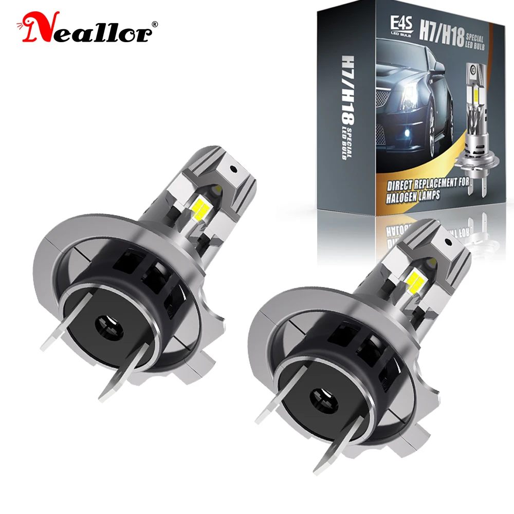 2x H7 Led Canbus No Error Headlights White Lights Diode Bulb 12v Car Driving Running Lamp For Skoda Octavia 2 3 A5 A7 Kodiaq Kia