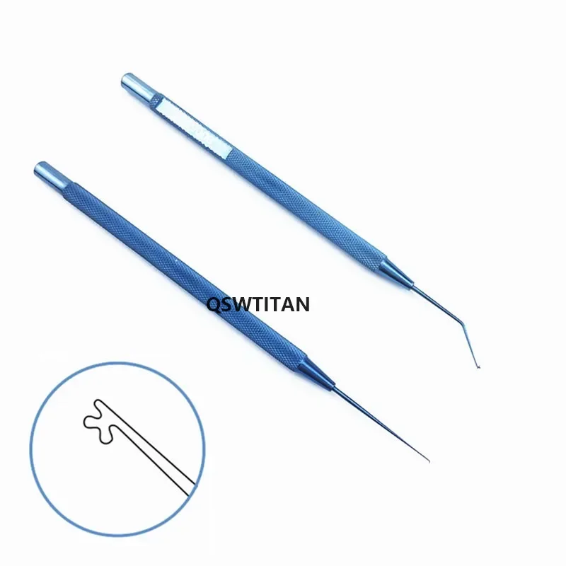 Ophthalmic Hooks Akahoshi Nucleus Manipulator Titanium Kuglen Iris Hook  Intracapsular Manipulator Phaco Chopper Hook