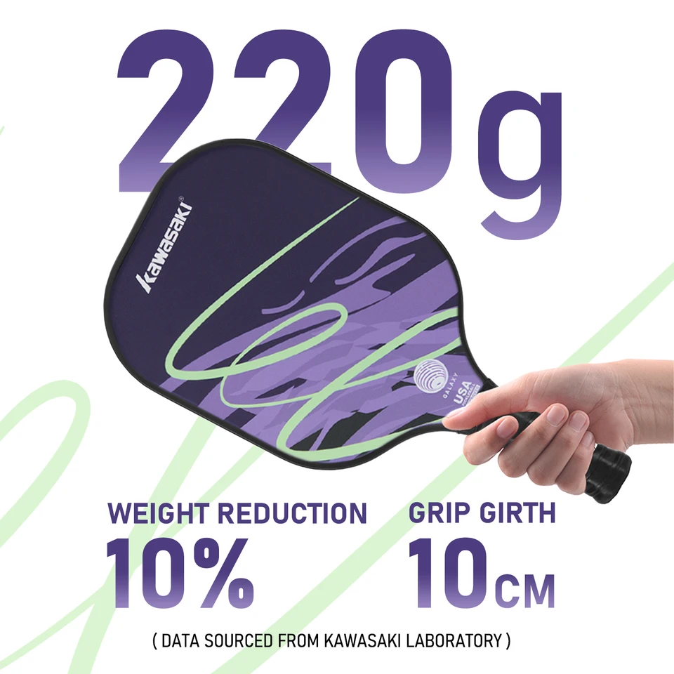 Kawasaki 2025 NEW Galaxy Pickleball Racket Ultra Lightweight