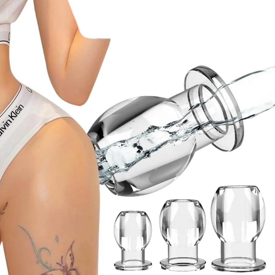 Tapón Anal hueco SM Enema espéculo entrenador Anal expansor de ano dilatador Anal limpieza de ano juguetes BDSM Buttplug juguetes sexuales para mujeres