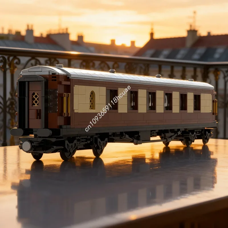 

1093pcs MOC British Railway Pullman Parlour Coach Model Building Blocks DIY Creative Toy Idea Christmas Gifts Education