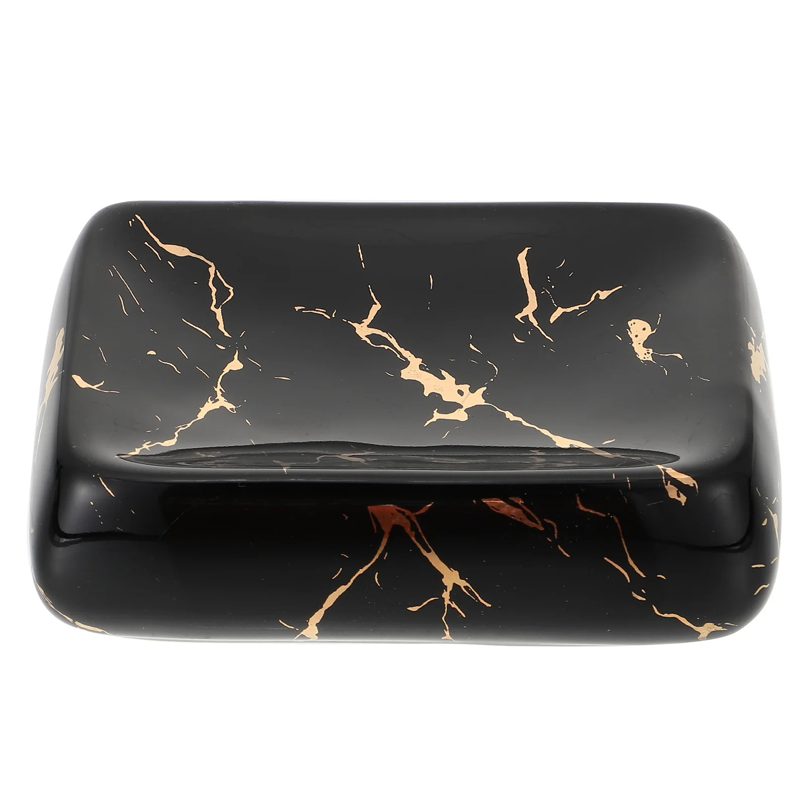 

Self-draining Soap Dish Small Holder Shower Bathroom Plate Ceramic Shelf Tray Stand Pedestal for