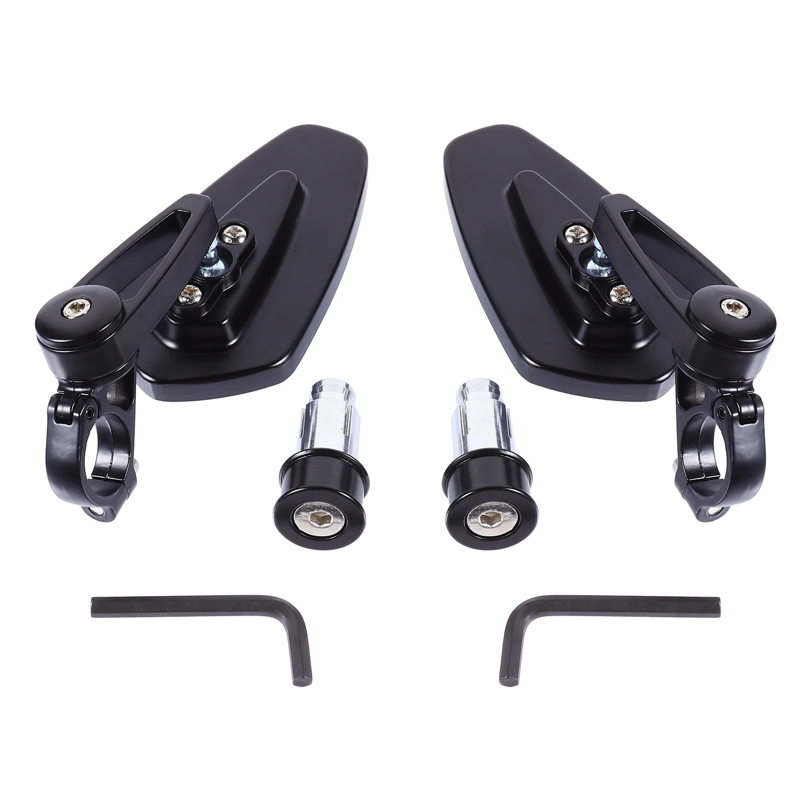 2 pièces ensemble de rétroviseurs de moto pliable réglable pour Scooter vélo e-bike rétroviseur latéral réflecteur Scooter rétroviseur