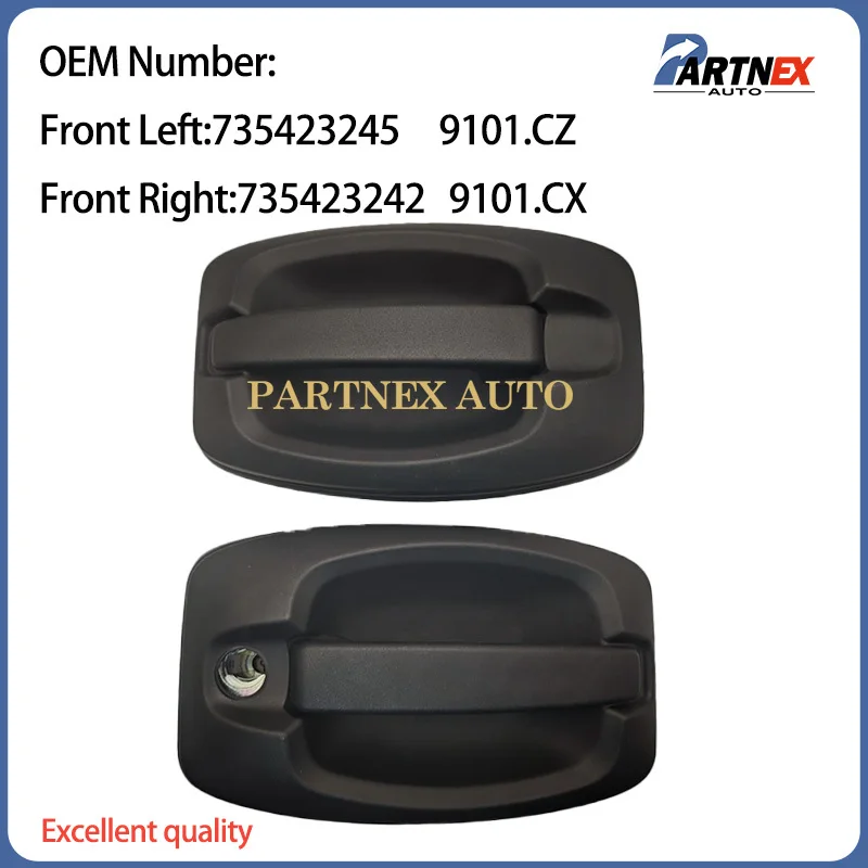 RHD Car Front Door Exterior Outer Outside Door Handle For Peugeot Boxer 2007-2024 735423245 9101.CZ 735423242 9101.CX