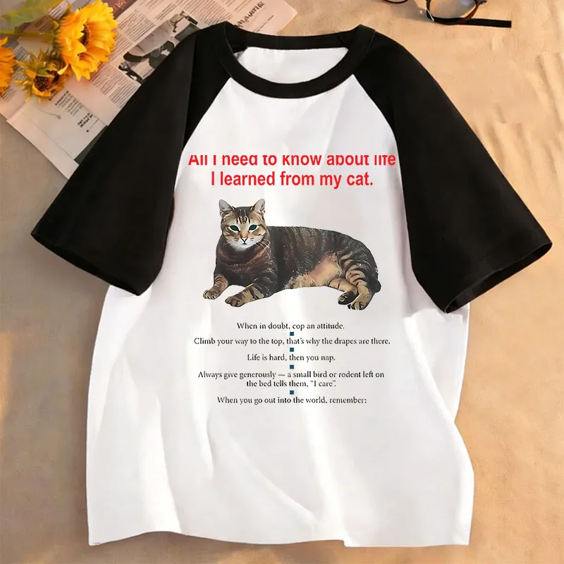 Trendige 2026 Y2k Schlafende Katze T-Shirts Manga Kinder T-Shirt Jungen Mädchen Sommer Frühling Lässiges Oberteil Tee Shirt
