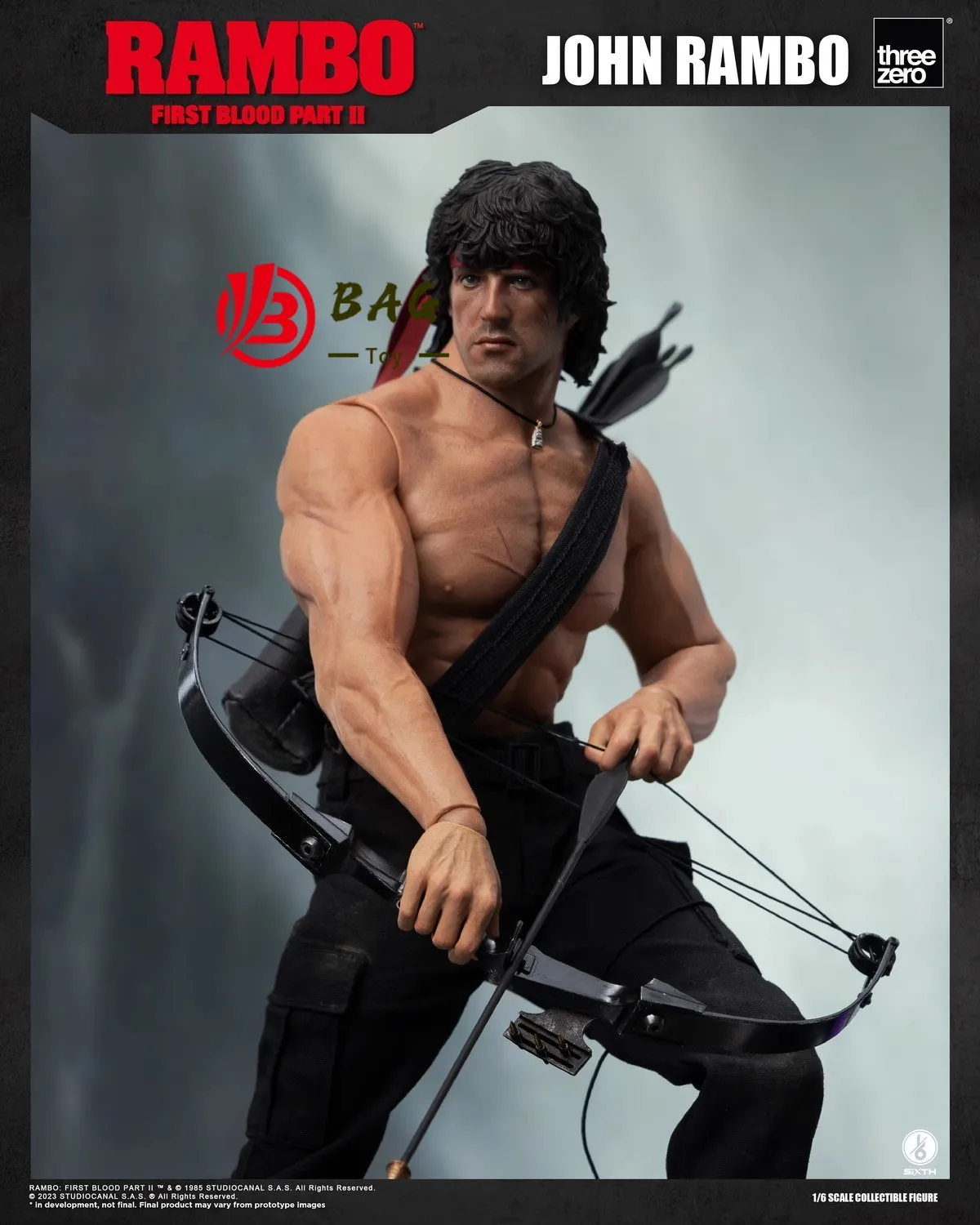 1/6 of the Action Figures Model Threezero 3A 3Z03280W0 First Blood