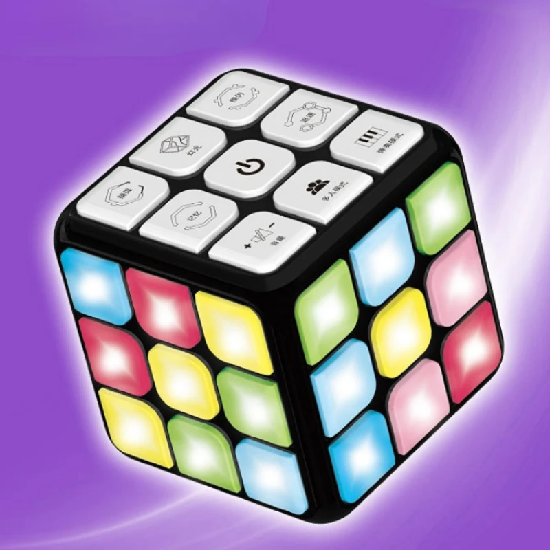 Magic Cube Educational Toys Pass The Threshold Sound Light Antistress Electronic Music Game Interactive Toys for Kids