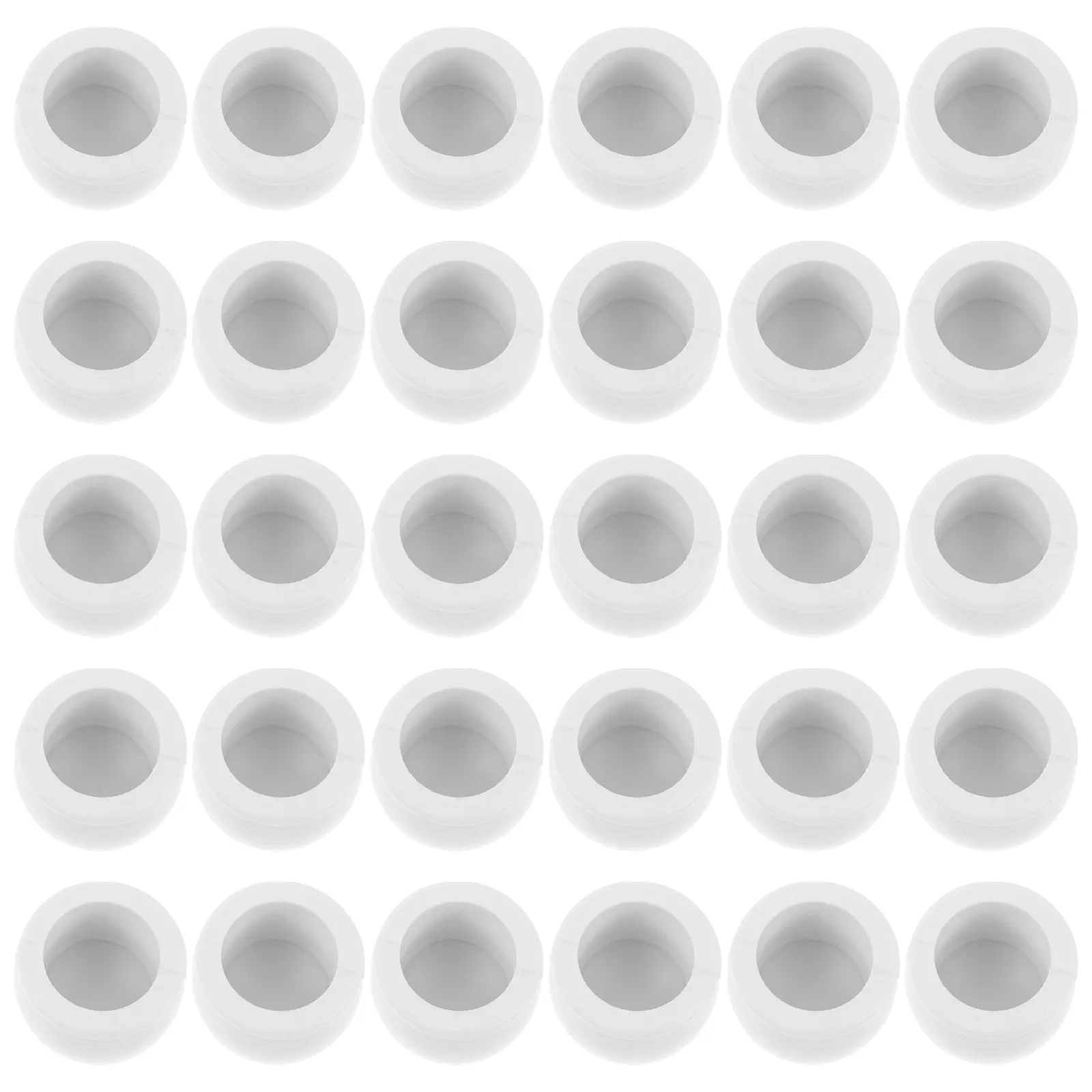 

50Pcs Miniature Garden Accessories Realistic Mini Plastic Flower Pots 1.1x1.1cm Creative DIY Landscape Tabletop Party Festival