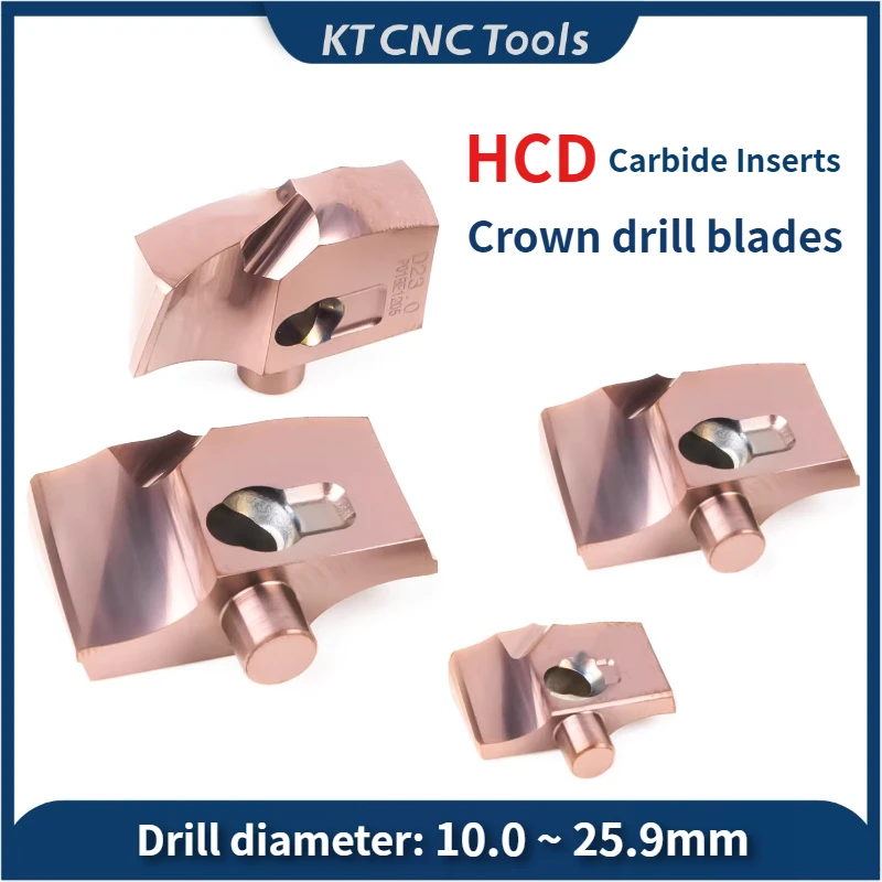 

Твердосплавные пластины для корончатых сверл HCD, 10.0-25.9 мм, из цельного твердого сплава, для корончатых сверл JCD, для глубоких отверстий