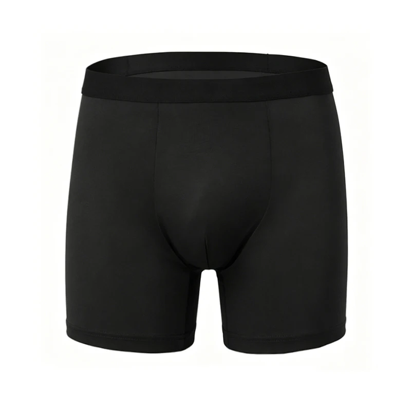 1 Piece of Men's Underwear Long Cycling Sport Comfortable Breathable Pure Color Simple Sports Stretch Underwear