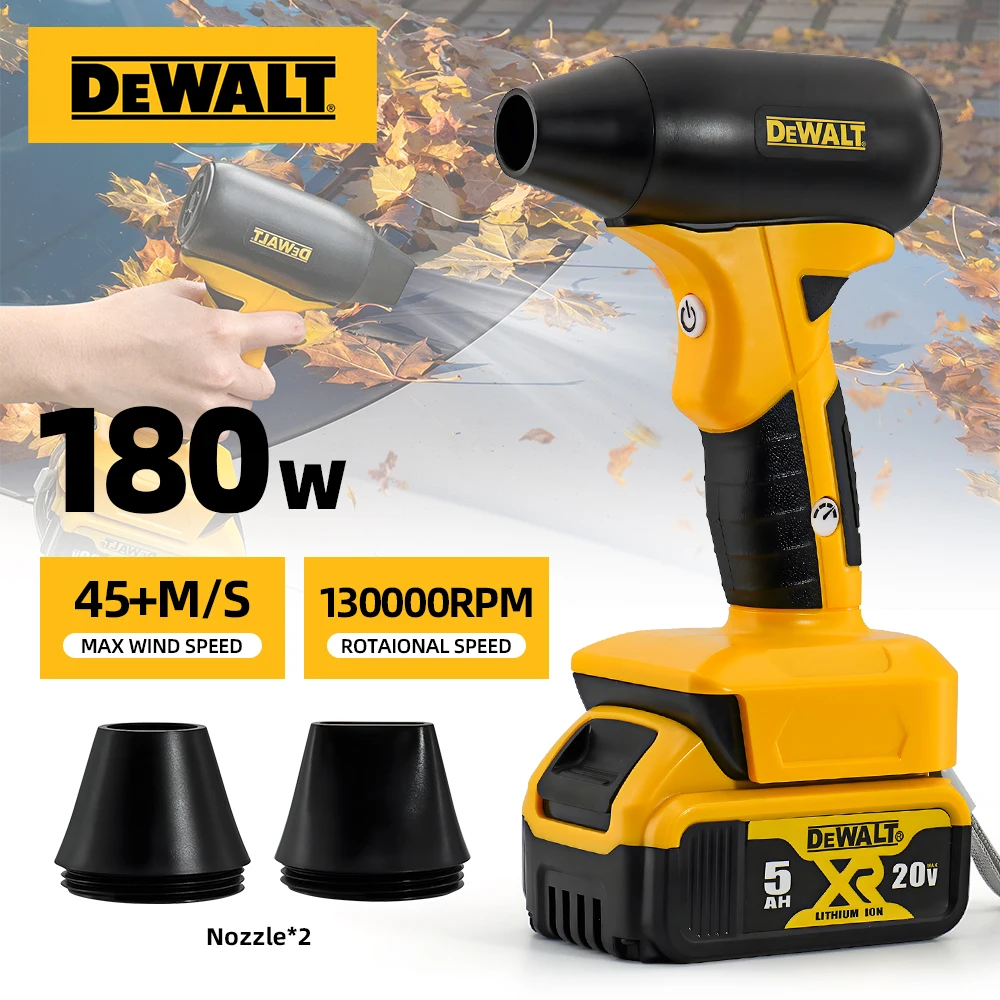 Dewalt Brushless  Electric Turbo Blowers Jet Fan  Car Dryer 130000RPM  Handheld Dust Blowing Tool Powerful Electric Air Duster