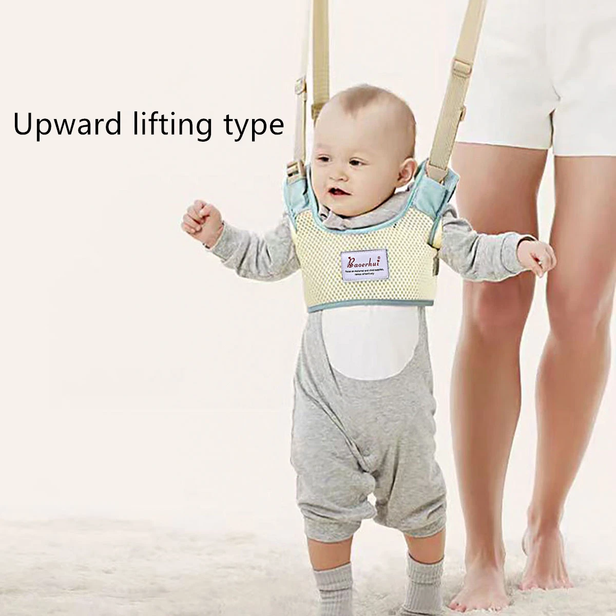 Multi functional pure cotton breathable baby walking belt Children\'s waist protection and learning to walk traction belt