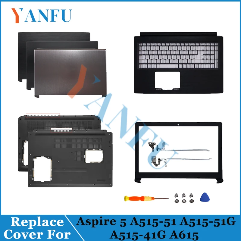 

Новинка для Aspire 5 A515-41/41G/51/51G A315-41/53/53G A615-51 N17C4, задняя крышка ЖК-дисплея для ноутбука/передняя панель/подставка для рук/нижняя часть корпуса/петля
