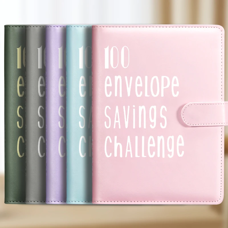 10 Envelope Challenge Binder Save Savings Challenges Loose-Leaf Binder Budget Binder With Cash Envelopes Money Organizer System