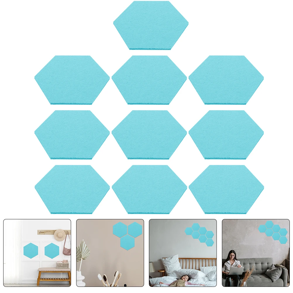 

10Pcs Soundproof Felt Bulletin Boards Announcement Reminder Boards for Office Home Classroom Display Message Notice Board