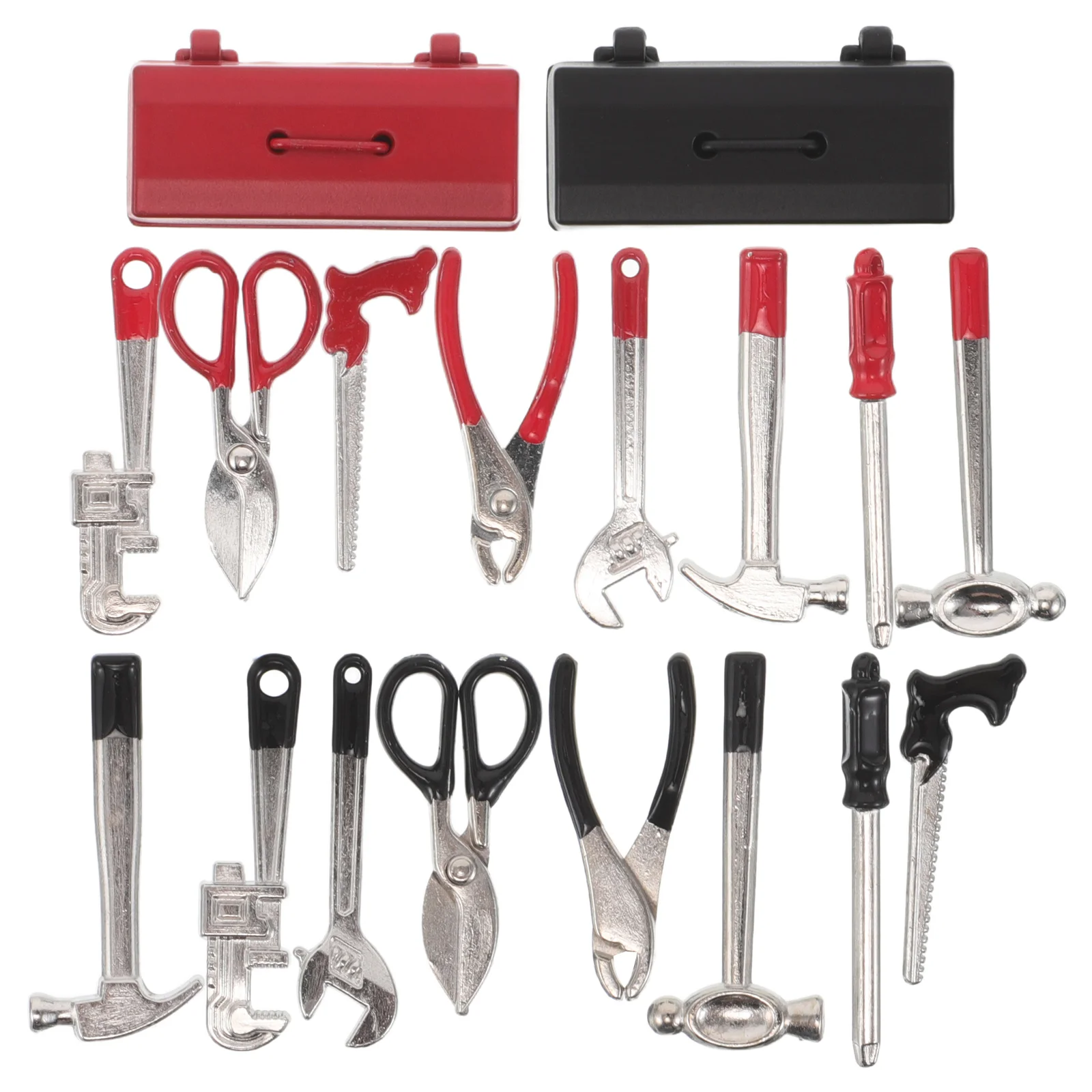 

2 Sets Mini Tool Dollhouse Tools Toolbox Kit Building Supplies Miniature Toolkit Repair