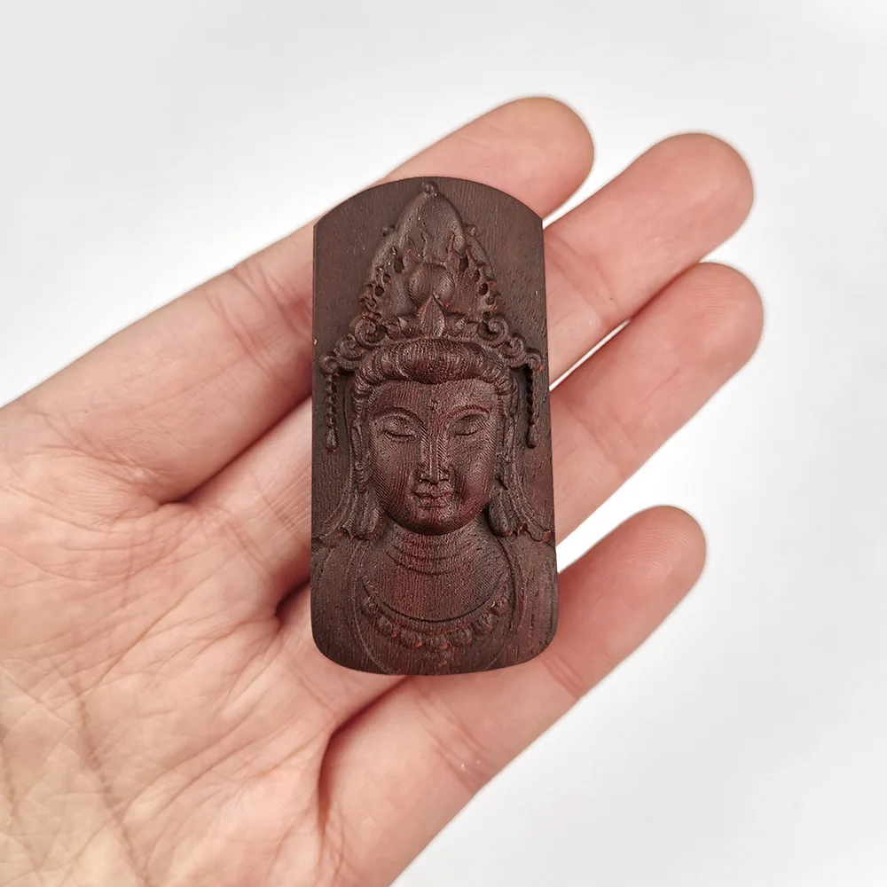 Handmade Lotus Tag Mold Wooden Buddha Statue Pendant Mold Resin Aromatherapy Plaster Listing Silicone Mold